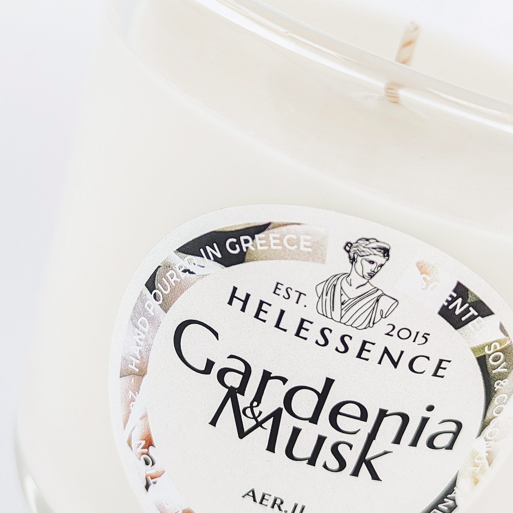 Gardenia & Musk Scented Candle