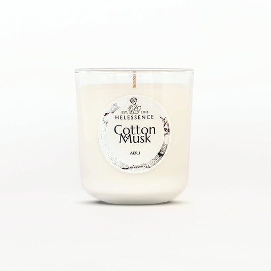 Cotton & Musk Scented Candle